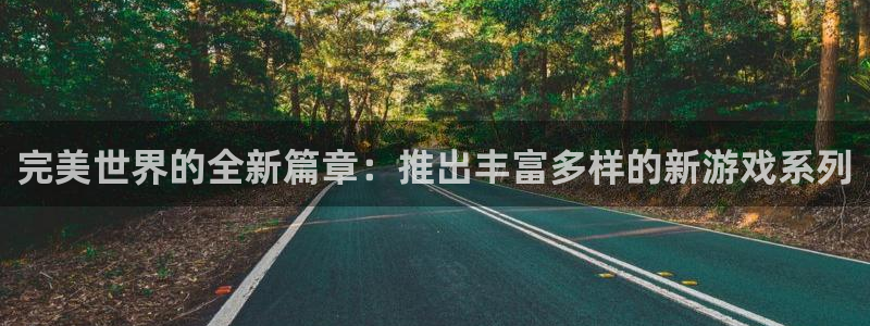 新宝GG官网登录注册账号失败：完美世界的全新篇章：推出丰富多样的新游戏系列