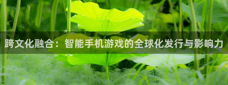 新宝GG官网注册平台是什么软件：跨文化融合：智能手机游戏的全球化发行与影响力