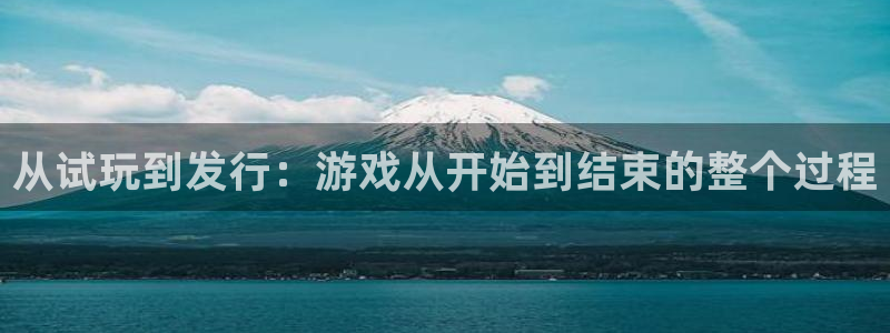 深圳新宝GG电商：从试玩到发行：游戏从开始到结束的整个过程